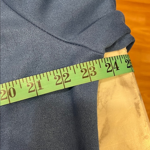 😍 SHOW SPECIAL -CLARON QI SANG Blue Suede-look Front Zipper Jacket Plus Size  XL - Picture 10 of 11